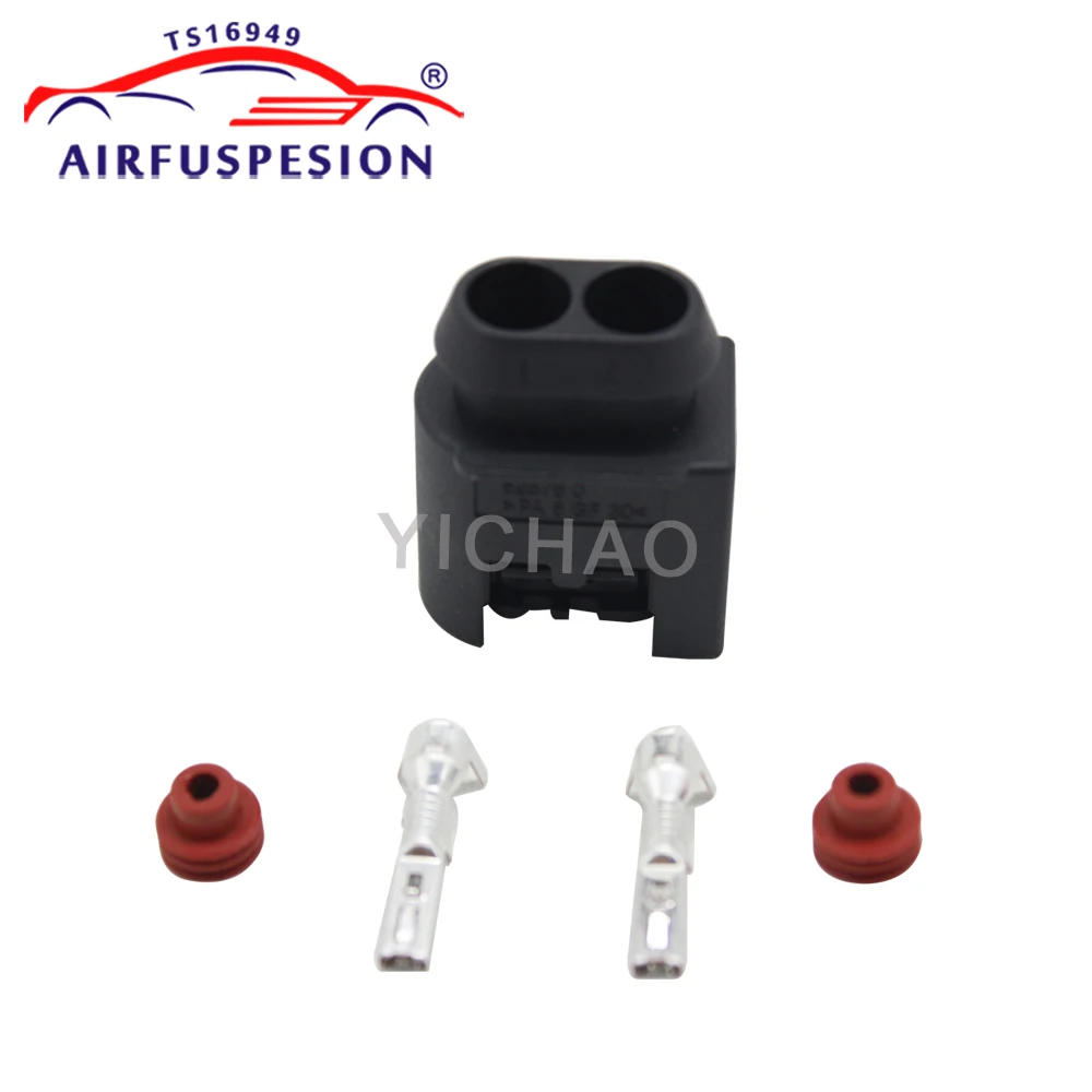 For Mercedes W221 W164 W251 W166 W222 AMK Discovery 4 Air Compressor Pump Motor Opposite Plug with Pin 2213200704 1643201204