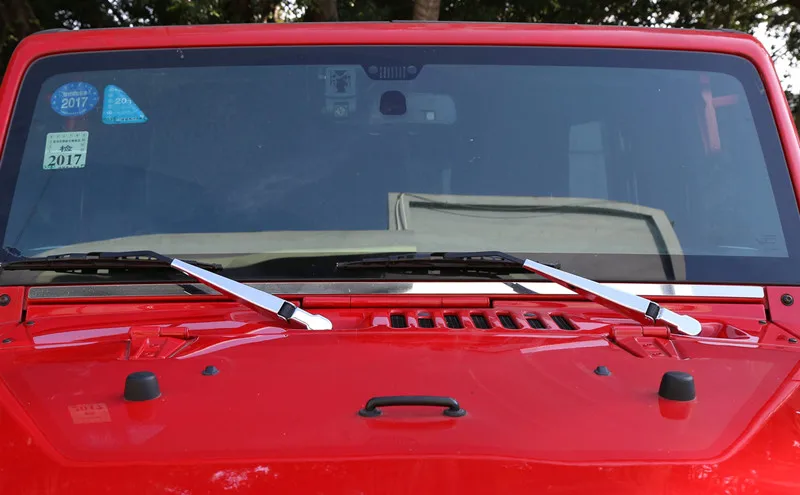 Windscreen Wiper for Jeep Wrangler JK JL 2007+ Car Front Rear Rain Wiper Blade Decoration Cover for Jeep Wrangler Accessories