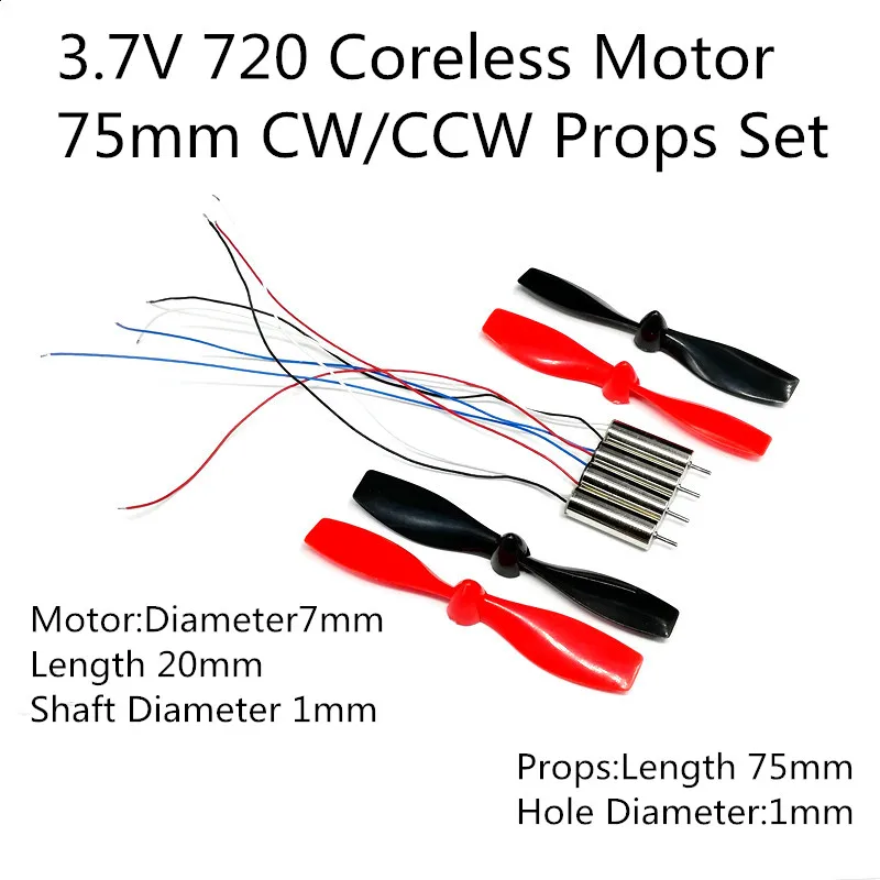 

Бесплатная доставка 75 мм 75*1 мм подпорки CW CCW высокое качество пропеллера вентиляторы 720 3,7 v 7*20 мм, коррозийных свойствах, Скорость моторы