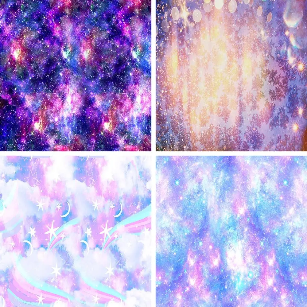 Mehofond Fantasy Galactic System Backdrops Starry Sky Universe Glitter Newborn Portrait Photography Backgrounds for Photo Studio