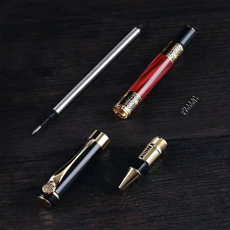 High Quality Luxury Metal Ballpoint Pen Sculpture Pattern Roller Pen Office School Stationary BallPen