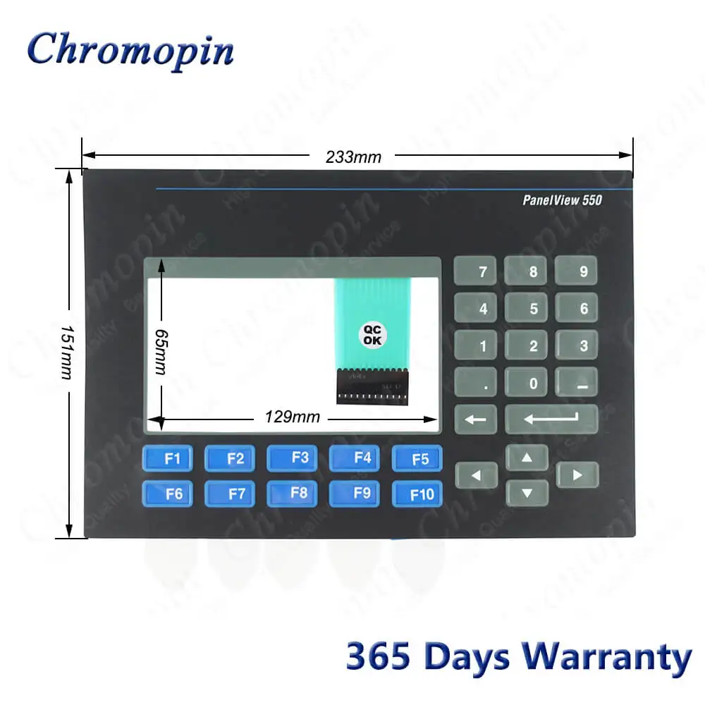 Imagem -05 - Painel de Tela de Toque Digitalizador de Vidro para 2711-b5a20 272711-b5a3 2711-b5a5 com Teclado de Membrana