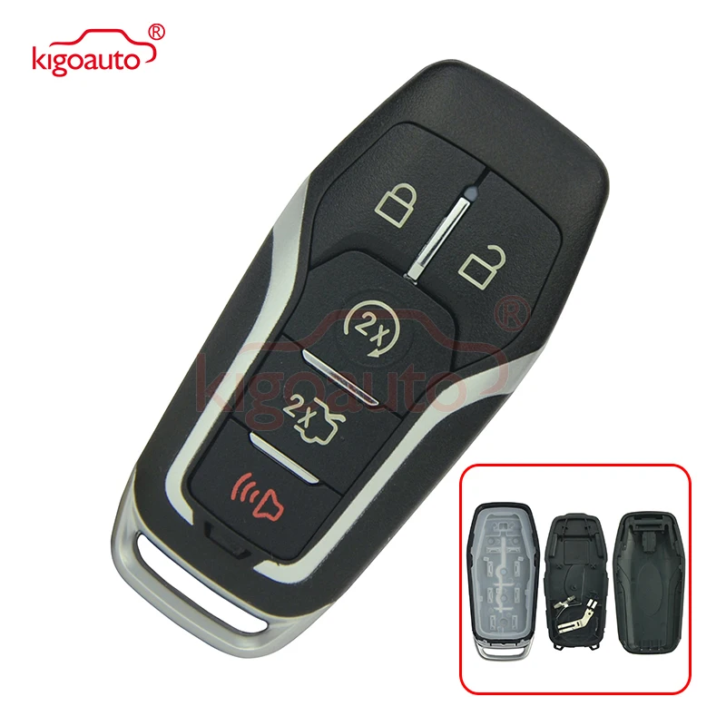 2PCS M3N-A2C31243300 Remote Smart Prox key case 5 button 164-R7989 for Ford Edge Explorer 2016 2017 car Key shell kigoauto