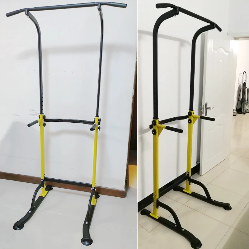 Adjustable Height Pull Up Dip Station Power Tower Pull-ups Stand For Home Gym Strength Workout Horizontal Bars Fitness Equipment