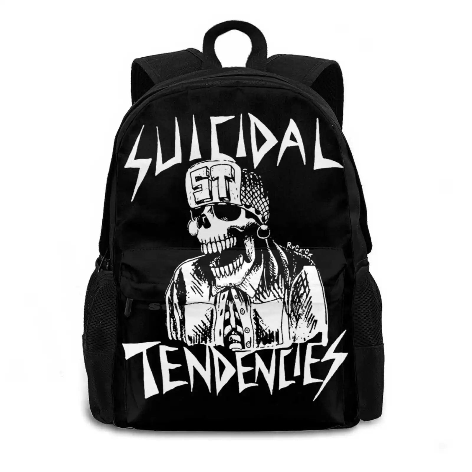 Suicidal Tendencies Backpacks For School Teenagers Girls Travel Bags Punk Hardcore Dag Nasty Dead Boys The Damned Cock Sparrer