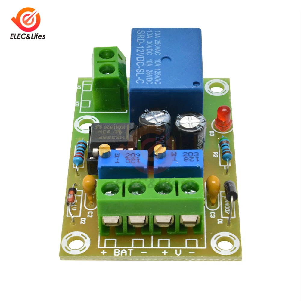 XH-M601 12V Battery Charging Control Board Intelligent Charger Power Control Panel Automatic Charging Power Control Switch Board