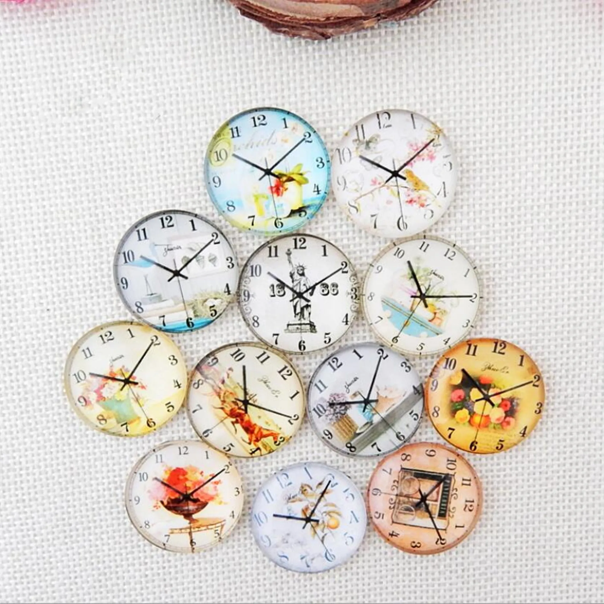 10 sztuk/partia okrągły 8-25MM zegar szkło Cabochon dla make bransoletka naszyjnik dla kobiet 2019 kolczyk pins broszka craft supply — zdjęcie 7