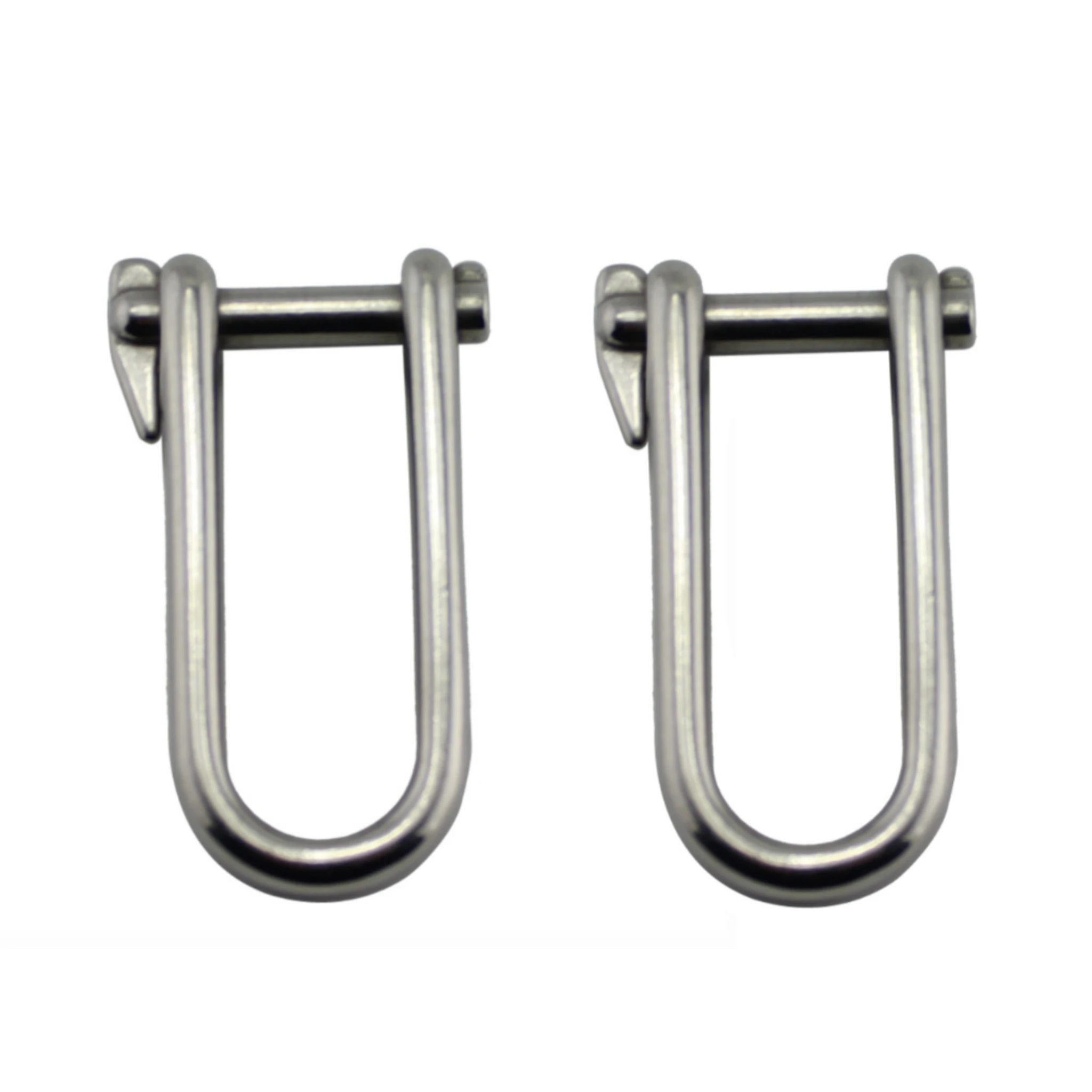 ISURE MARINE 2PCS Stainless steel 316 Key Pin Shackle Hardware Rigging 5/6/8mm