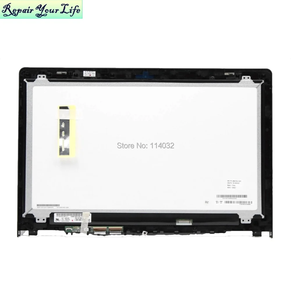 Imagem -06 - Portátil Lcd Screen Display Toque Digitador Assembléia para Lenovo Yoga 50015ibd 80n6 1080p 15.6 Fhd Lp156wf4-spl1 5d10h91423 Teste