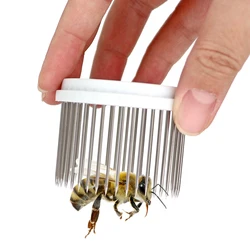 Jaula de acero inoxidable para abejas reina, cubierta de captura para cría, suministros de apicultura, 1 unidad