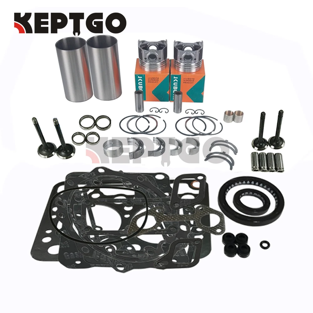 Overhaul Rebuild Kits with Liners for Kubota Z751 Engine L175 L185 L1501 L1500