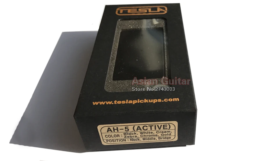 Tesla pickup Ah-5 (active) humbucker pickup, black color, the best active pickup, neck or bridge position