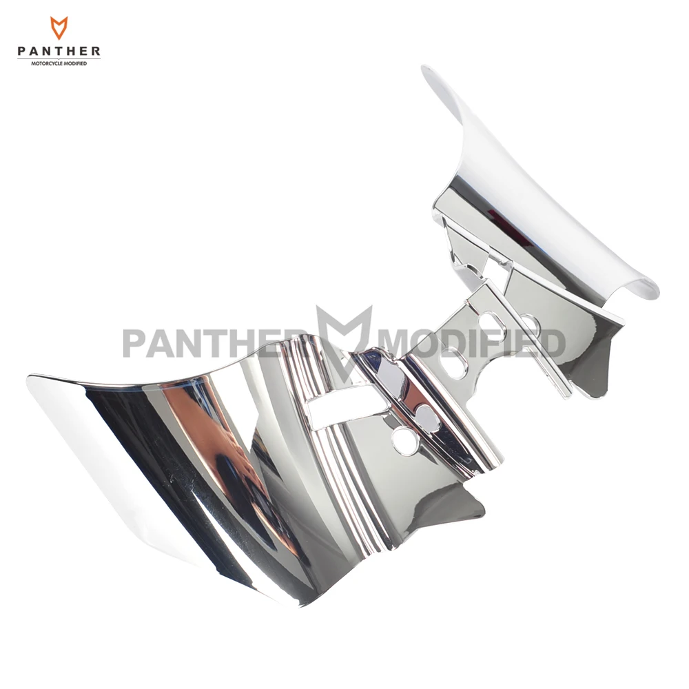 1 Pcs Chrome Motorcycle Saddle Shield Heat Deflector case for Harley Dyna FXD FXDWG 1999-2016