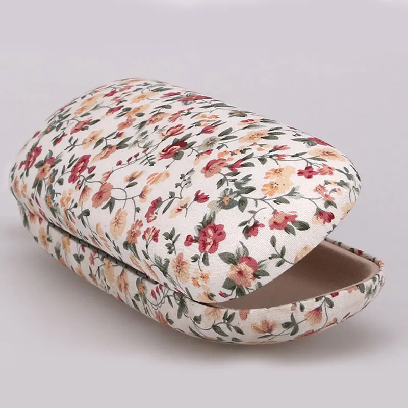 Fashion Portable Glasses Case Simple Glasses Box Chinese Style Spectacle Case Floral Printed Sunglasses Bag Transparent Cases