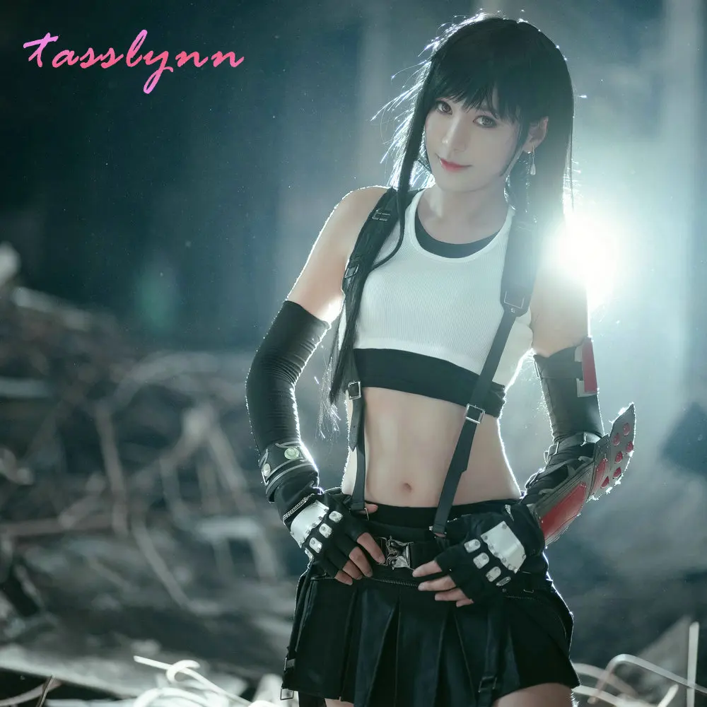 

Tifa Lockhart Costume Anime Game FF7 Adult Women Final Fantasy VII Skirts Cosplay Halloween Anime Cosplay