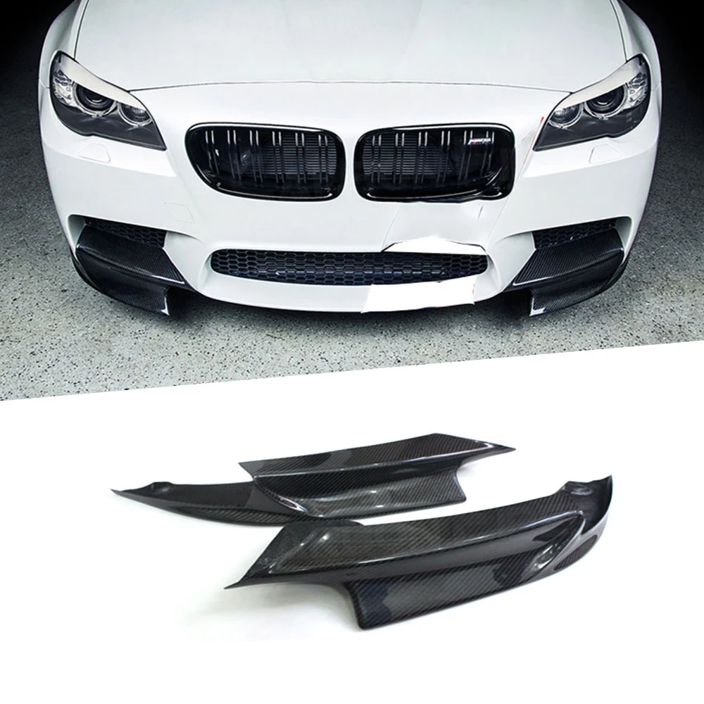 

Carbon Fiber Bumper Splitters Lip Flaps Cupwings Aprons for BMW 5 Series F10 M5 M Sport 2012-2017