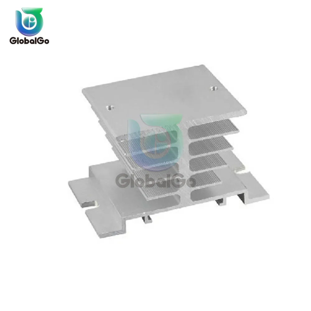 10pcs10A-40A Relay Heatsink Aluminum Radiator Cooling Cooler Single Phase Solid State Relay SSR Aluminum Heat Sink Dissipat