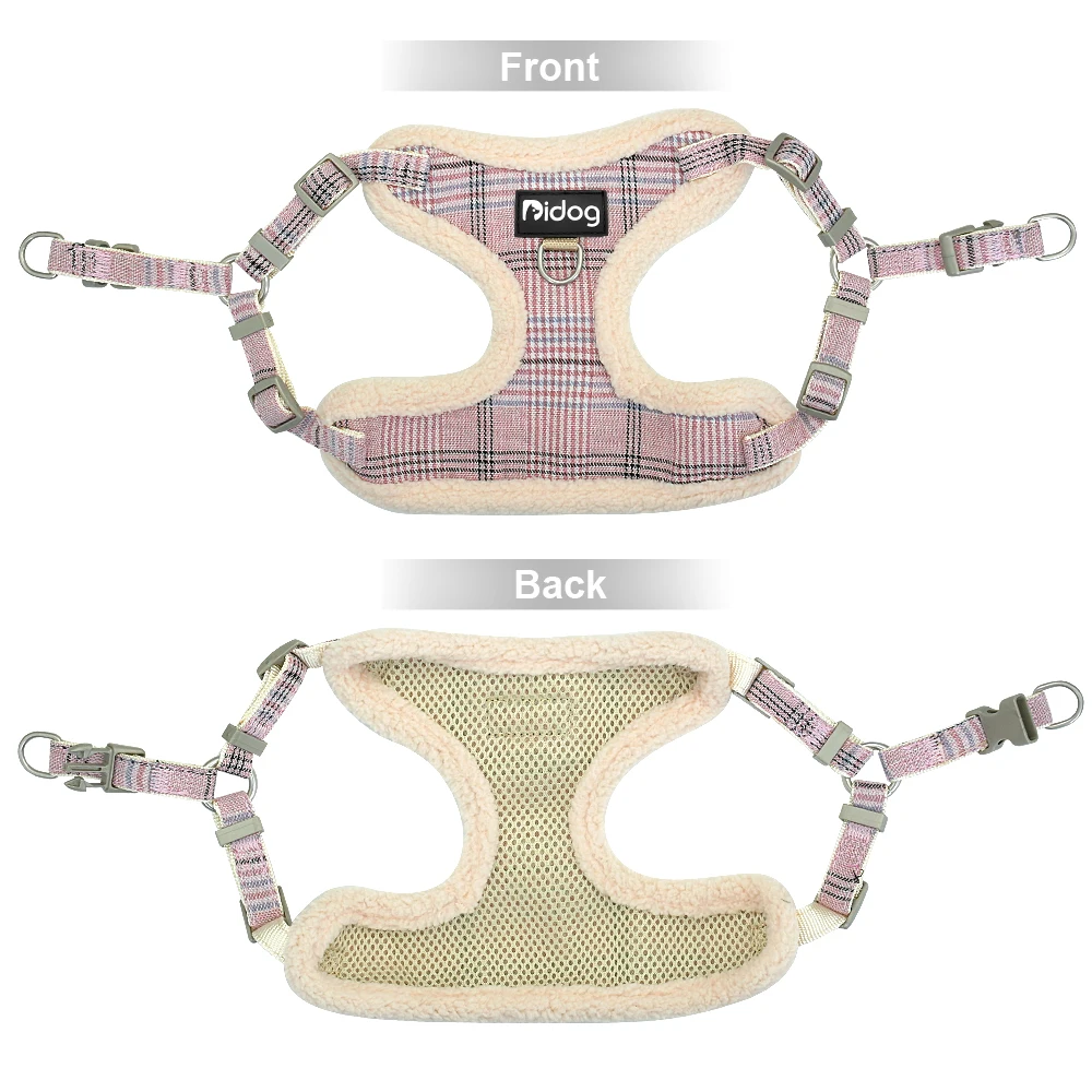 Soft Fleece Cat Harness Vest Warm Dog Puppy Chihuahua Harness Leash Set Adjustable Pets Vests Coat For Small Medium Dogs Cats