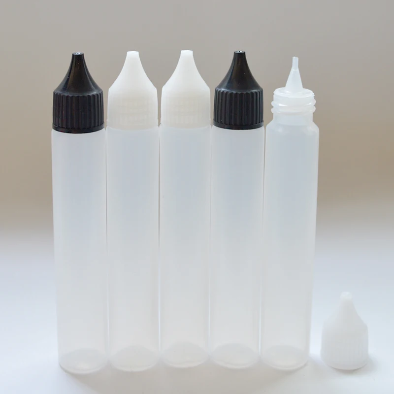 Flacone contagocce in plastica da 10 pezzi da 30ml con flacone liquido Ecig flacone vuoto lungo sottile a forma di penna bottiglia spedizione gratuita