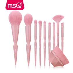 MSQ 10pcs 9pcs Makeup Brushes Sets Foundation Powder Concealer Eyeshadow Synthetic Bristles Highlighter Lip Make Up Beauty Tools