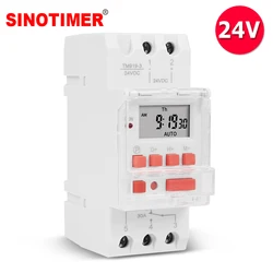 TM919 DC 24V 30A Digital LCD Timer Time Relay Programmer for Pool/Gate/Sprinklers Control with 1NO 1NC