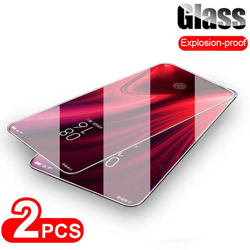 2Pcs Screen Protector for Xiaomi Mi 9T Pro Pocophone F1 Protective Glass for Xiaomi Mi 9 9 Lite 8 SE Mi9 Lite Tempered Glass HD