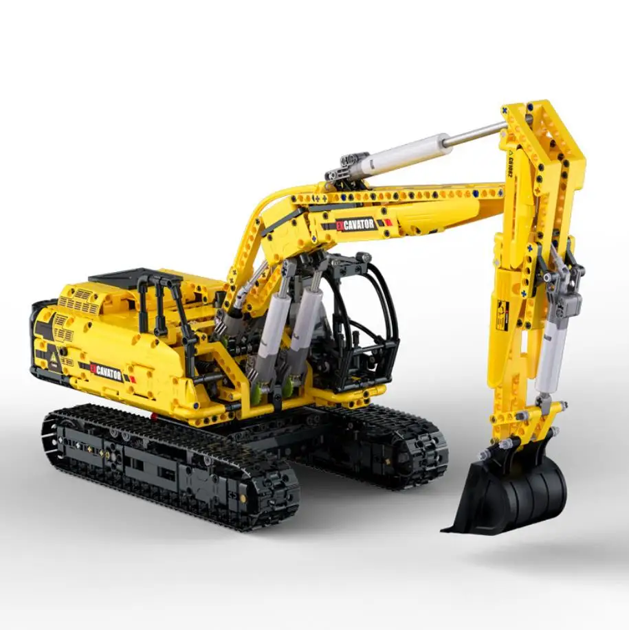 Technical Radio 2.4ghz Remote Control Building Block 1:12 Scale Engineering Vehicle Mobile Excavator Brick Rc Toy Steam For Gift