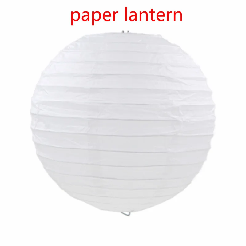 1pcs 10cm-40cm White Chinese Round Paper Lanterns Hanging Lamps Festival Home Wedding Decoration Party supplies lanterns 4style