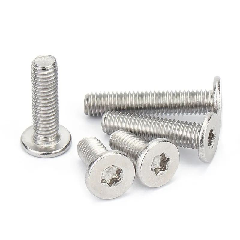 5/50pcs M1.6 M2 M2.5 M3 M4 M5 M6 M8 304 Stainless Steel CM Six-Lobe Torx Ultra Thin Super Low Flat Wafer Head Screw Bolt