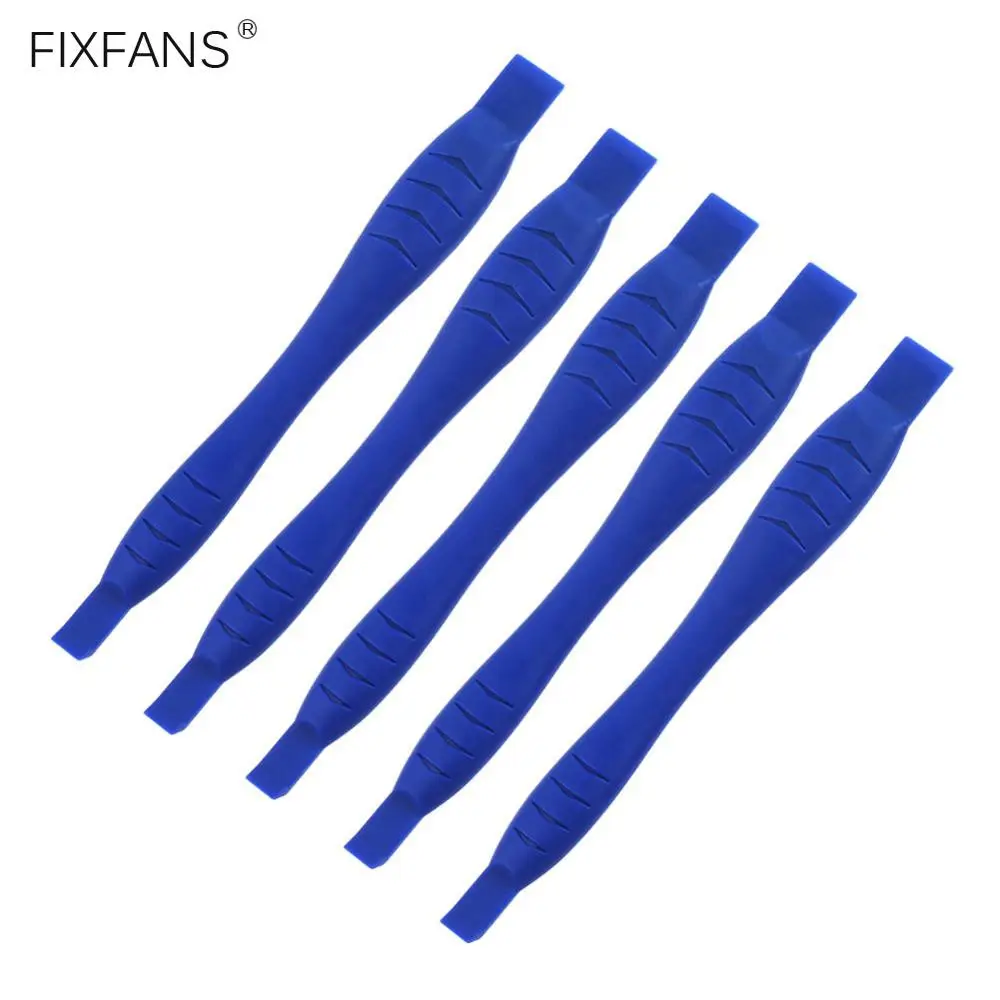 FIXFANS 5Pcs Durable Plastic Spudger Pry Tool for iPhone iPad Tablet Smartphone LCD Screen Opening Phone Repair Tools Kit