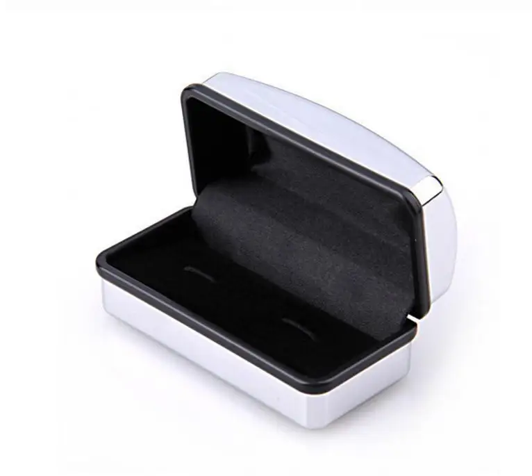 

60pcs Personalised Silver Polished Chrome Satin Cufflink Boxes Engraved FREE Wedding Gift Men's Accessory Storage Cases