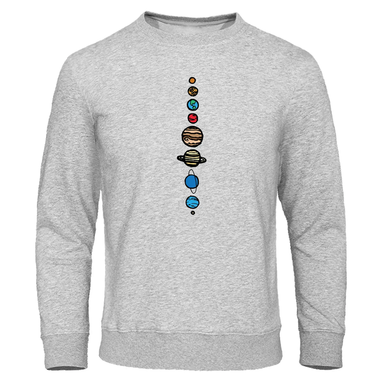 Universe Solar System Autumn New Hoodies Sweatshirt Men Planets Colour Vintage Mens Sweatshirts Nine Planets Harajuku Streetwear