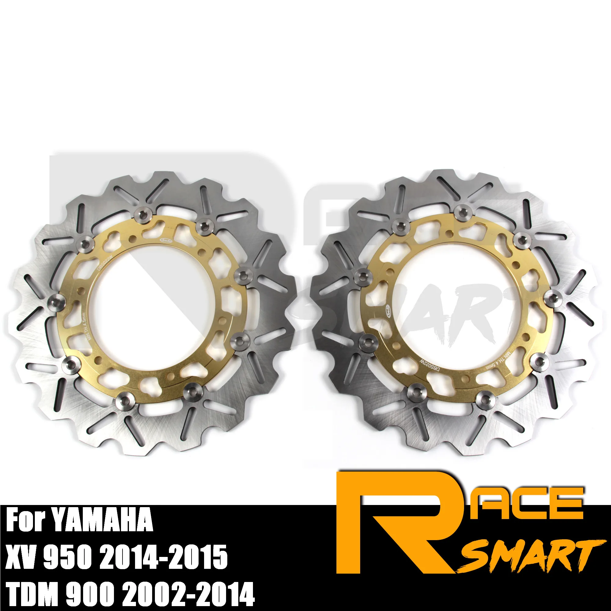 

Motorcycle CNC Front Brake Disks Rotors For YAMAHA XV 950 2014-2015 Brake Disc TDM 900 2002-2014 TDM900 2003 2004 2005 2006-2013