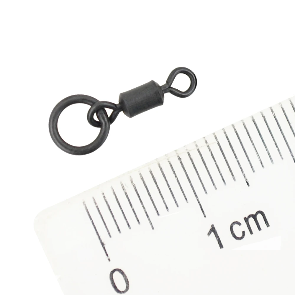 20 piece Carp Fishing Swivel for Chod Rig Link with solid ring terminal fishing tackle fishing snap swivels AE045S