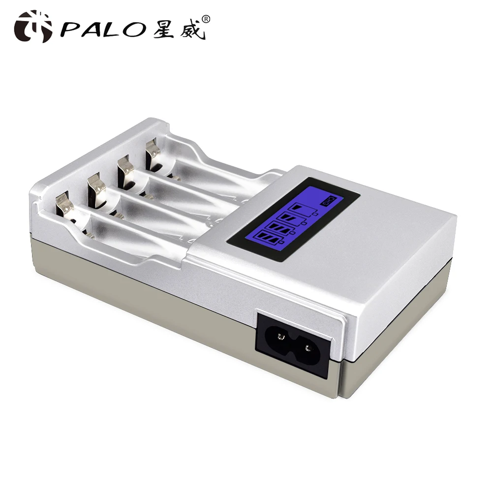 Carregador rápido esperto do lcd das baterias do aa aaa do carregador de bateria recarregável de palo aa aaa para a bateria de 1.2v aa aaa nimh nicd