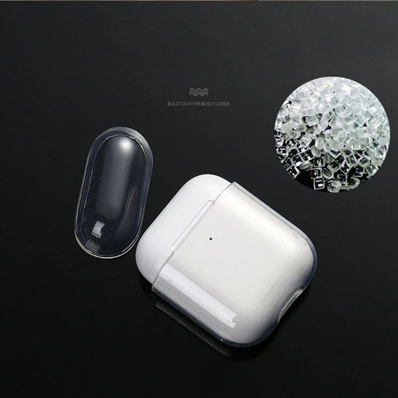 Soft Tpu Transparant Cover Oortelefoon Beschermende Case Clear Skin Voor Airpods 1 2 667C