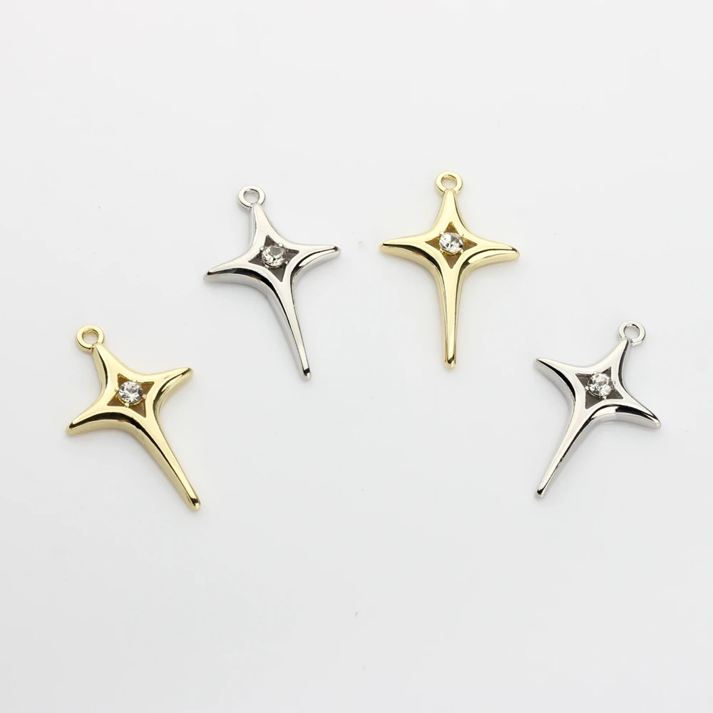Zinc Alloy Metal    Stars Pendant Charms 10pcs/lot For DIY Jewelry making Finding accessories