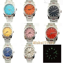 36mm/39mm blue green pink dial NH35 PT5000 MIYOTA 8215 Automatic Mens Watch Sapphire Crystal Green Luminous Luxury Watch