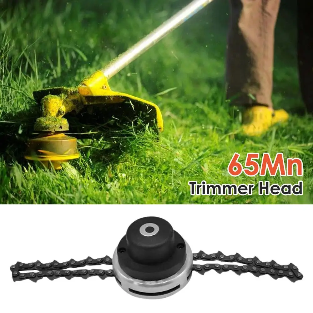 65Mn Chain Weed Trimmer Head - Spiral Chain Trimmer Head Replacement - Garden Lawn Grass Trimmer Mower Head For Mowing Head Tool