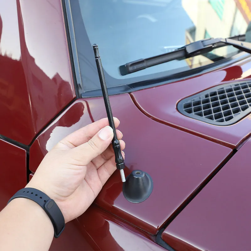 For Toyota FJ Cruiser 2006-2021 Black Car Radio Antenna Decoration Exterior Accessories Car Modification 16 19 32 34 CM Antenna