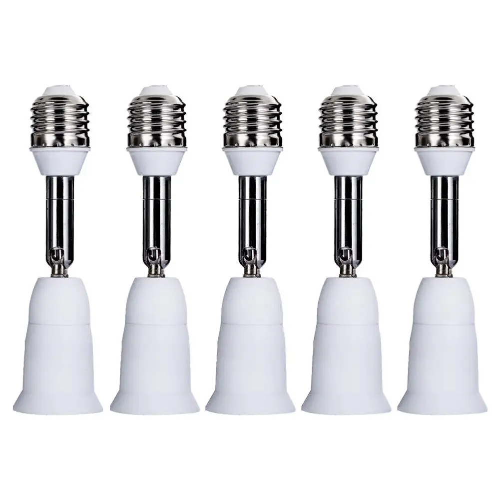 E27 a e27 flexível estender base de extensão led adaptador lâmpada luz conversor soquete acessórios iluminação