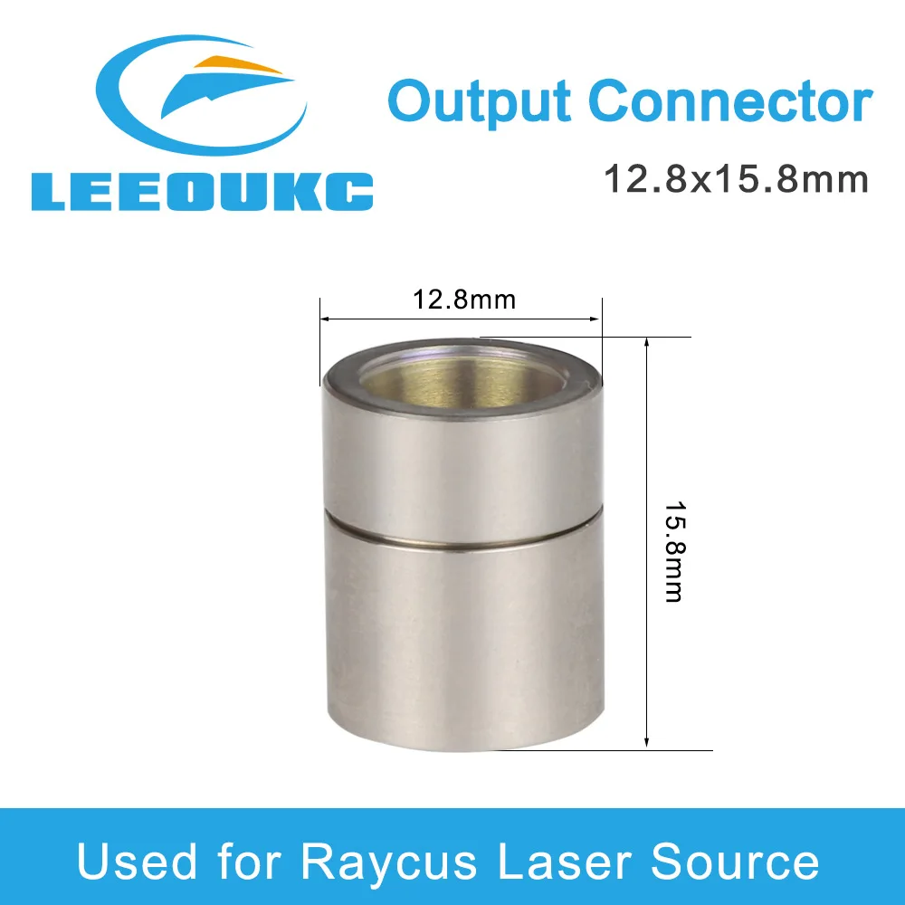 Imagem -03 - Leeoukc-cabeça de Corte Laser de Fibra Conector de Saída e Saída para Raycus