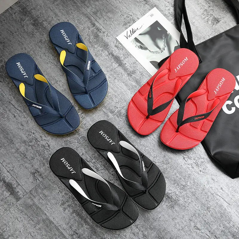 Hot Fashion Blue Massage Slippers Men Flip Flops Big Size 48 Casual Slides Men Non Slip Beach Indoor Slippers Men сланцы мужские
