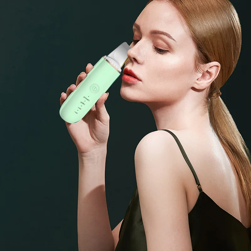 Ultrasuoni Scrubber macchina per la pulizia profonda del viso Peeling pala detergente per pori del viso Scrubber per la pelle del viso