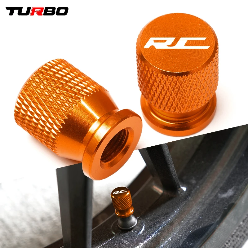 

RC Motorcycle CNC Aluminum Tyre Air Port Cover Tire Valve Wheel Stem Caps for KTM RC 125 200 390 RC390 2013 - 2020 2019 2018