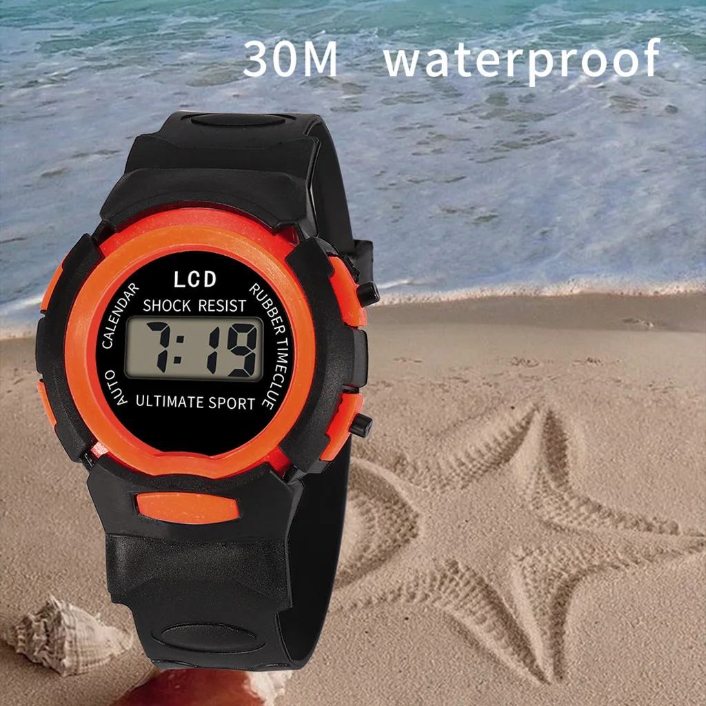 Digital Sport Waterproof Children Watch Digital Sport Led Electronic Wristwatch Bluetooth Fitness Wristwatch Kids Hours Hodinky