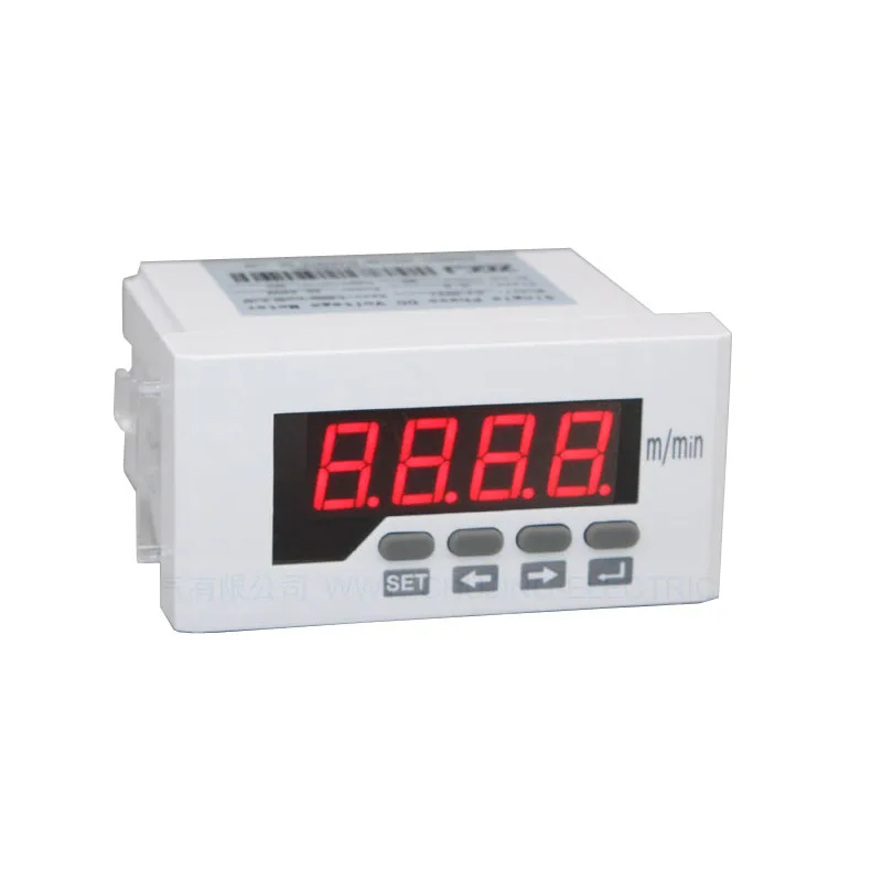 0-9999 m/min speed meter 4-20mA DC or 0-10V DC input Digital Line speedometer Tachometer