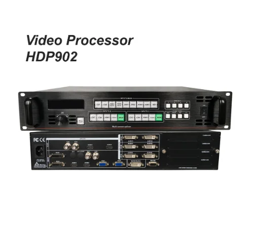 Huidu HDP902 led Video Splicing Processor which has 3-channel splicing and 1 channel monitoring output