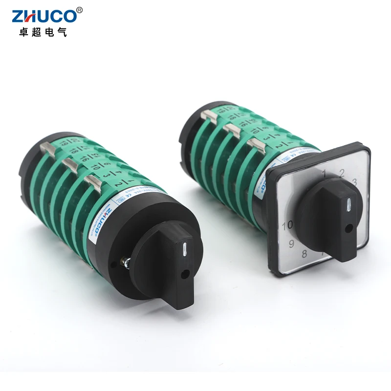 ZHUCO KDHC-32/6x10-6 32A Gas Shielded Welding Machine Fine-Tuning 10 Position 6 Pole Welding Machine Rotary Selector Cam Switch