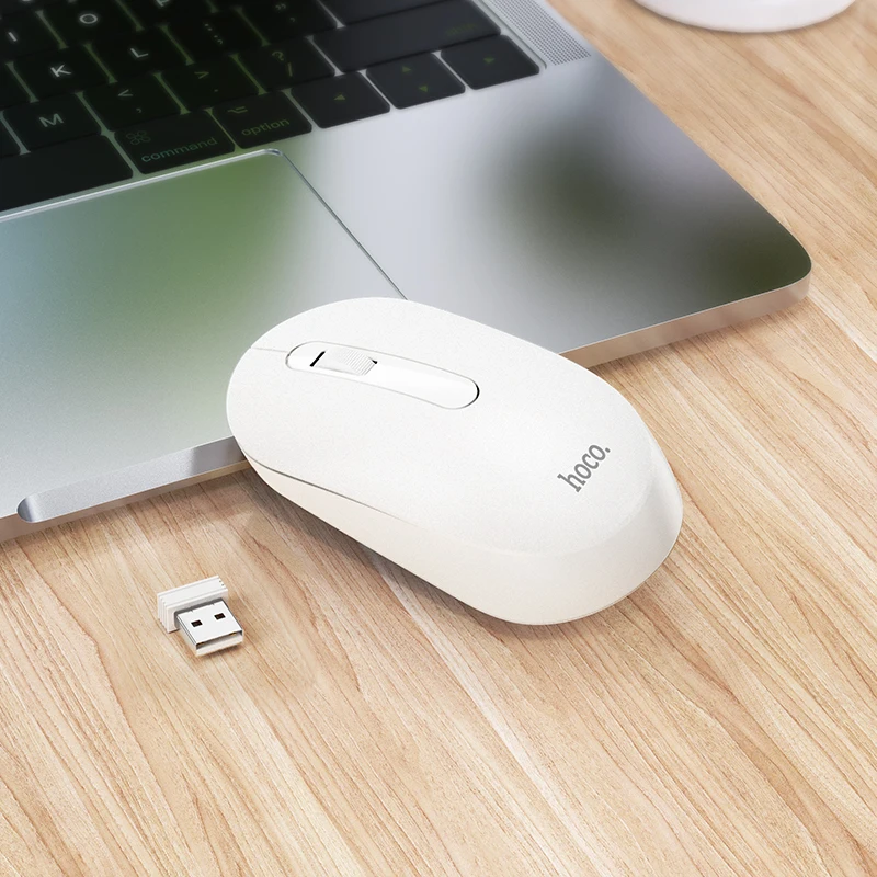 HOCO USB Wireless mouse computer mouse 1200DPI adjustable Ergonomic optical Mouse silent mouse wireless For Mac PC Laptop